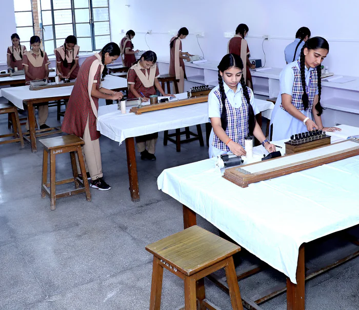 Students in classroom learning environment